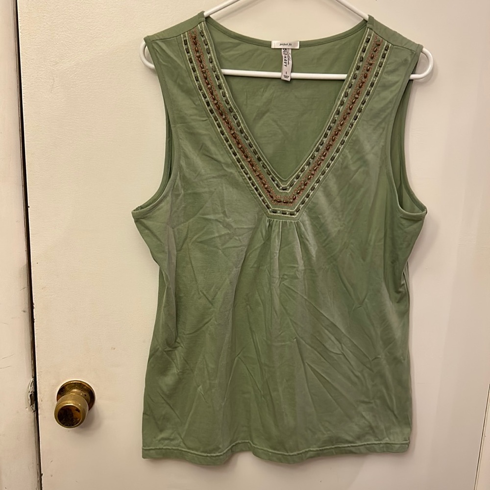 Old Navy Womens Tank Top Green Size Large